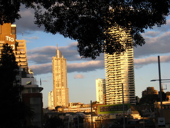 hier wurde es langsam dunkel und ich sass im Hyde Park