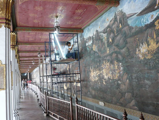 An vielen Stellen wird noch fleissig restauriert...