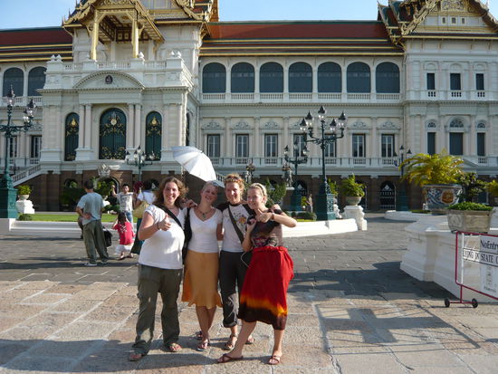 ...trotz total platter Fuesse immer gut gelaunt!