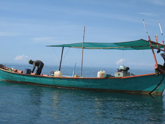 Ein Fischer bei seiner tgl. Arbeit