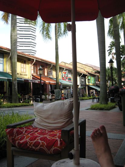 mein gemuetliches Liegecafe im arabischen Viertel, relax...