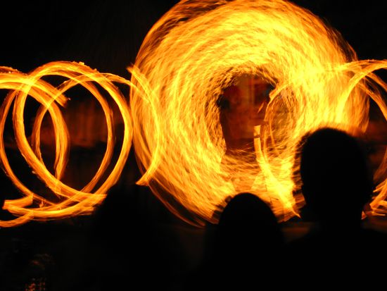 Die Feuerspuckershow im Night Zoo...
Und es wurde heisssssssssssss.....