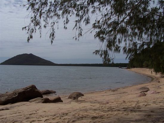 Einsam ausgesetzt, mit dem Hinweis ...