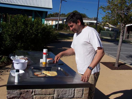 Der Meisterkoch wieder am Werke.