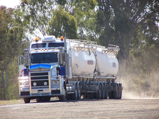 Andreas ist von den Trucks hier mehr als begeistert!
