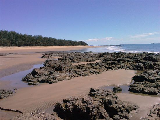 Am Strand von Tannum Sands.