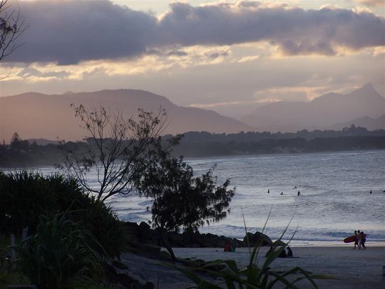 Abendstimmung am Strand ...