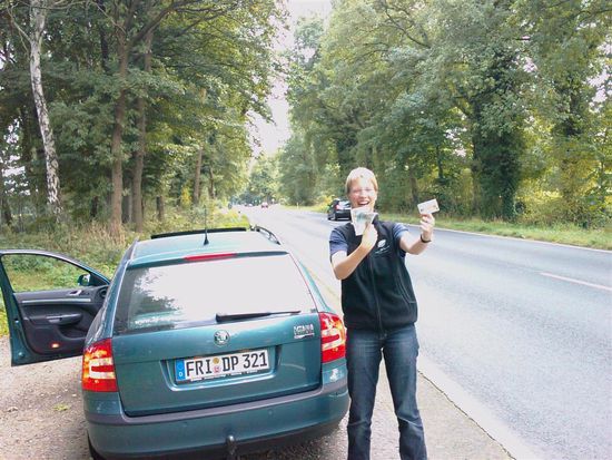 Dieses Stückchen Landstrasse ist uns jetzt echt vertraut - aber wir haben fast alles wieder gefunden!