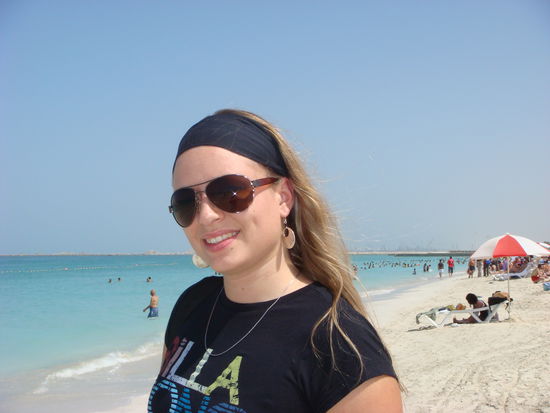 Es war 40 Grad heiss und das Meer eigentlich keine Abkuehlung mehr...