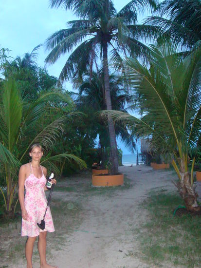 on the way to the beach