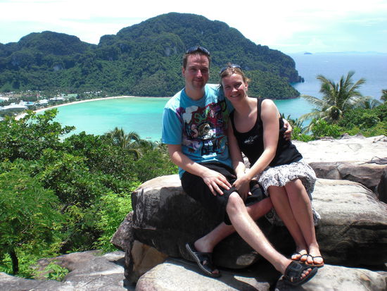 Wunderschoene Aussicht ueber Kho Phi Phi