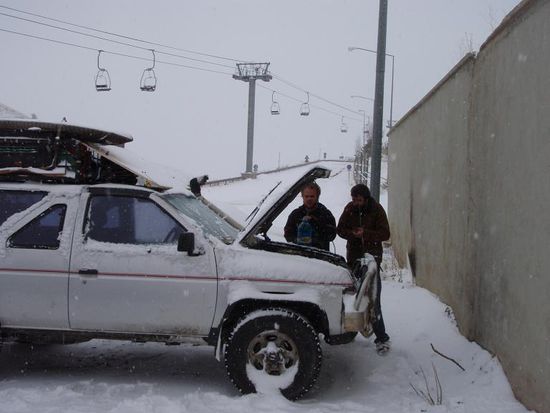 Bei -17'C gefrohr uns wegen zu wenig Frostschutz der Motor ein bbbbrrrrrr
