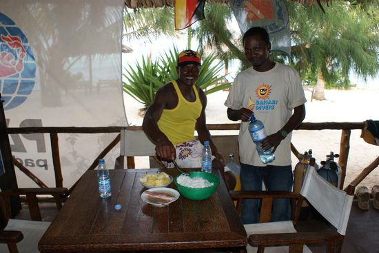Captain Klae und nebenbei auch Ugali Koch fuer Mitarbeiter