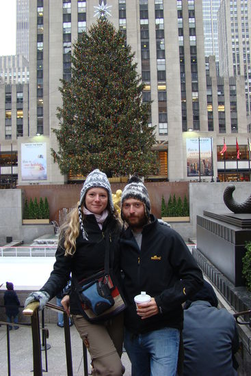 Weihnachtliche Vorfreude am Rockefeller Center