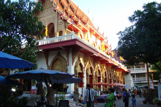 Tempelanlage im Altstadtbereich von Chiang Mai.