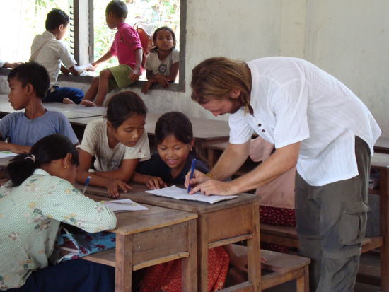 Marco beim Unterrichten