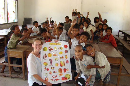 Natschi mit ihrer Klasse.