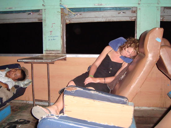 Natschi hat endlich einen 1st class Platz fuer sich ergattern koennen.