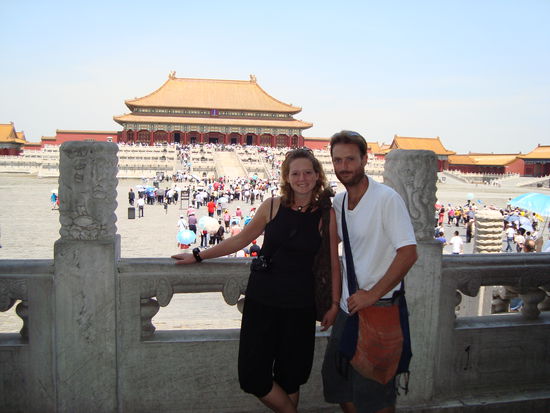 Blick auf den Palast der Verbotenen Stadt