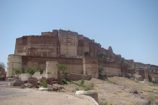 Blick auf das Mehrangarh Fort
