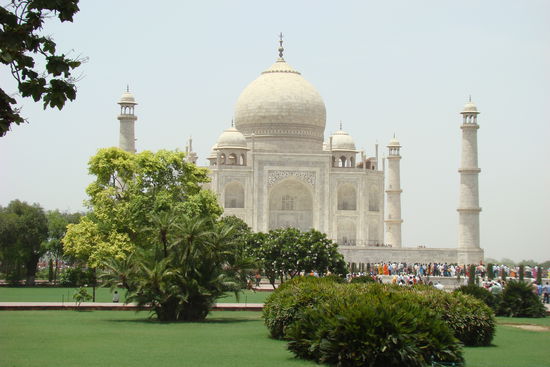 Blick auf das Taj Mahal