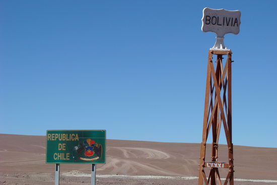 An der Grenze zwischen Bolivien und Chile