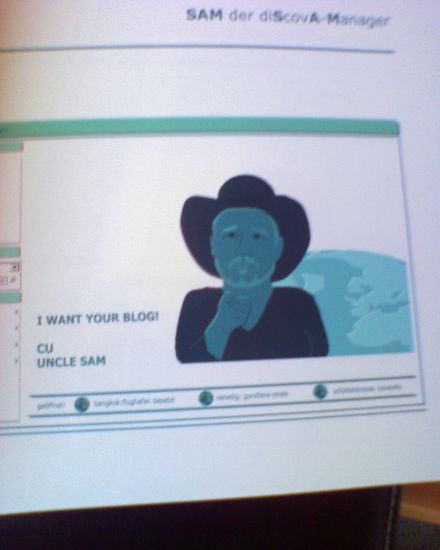 ich sag nur: SaM der diScovA-Manager