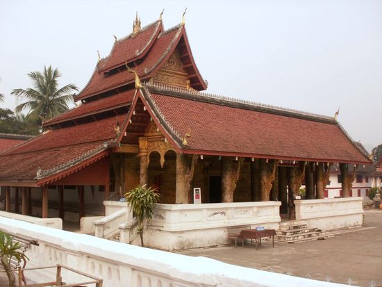 einer der vielen Tempel, die in Luang Prabang zu betrachten sind
