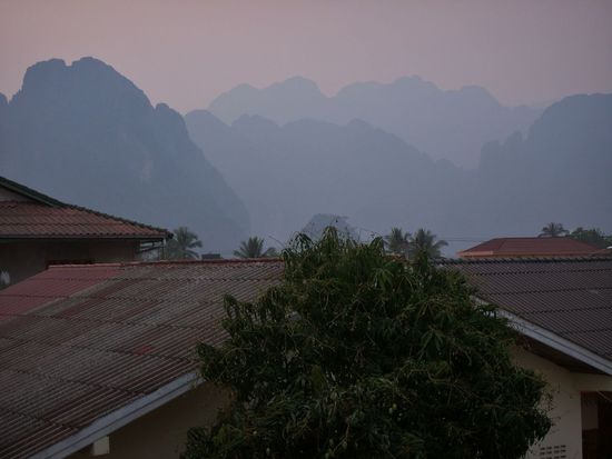 der Ausblick aus meinem Zimmer, welches ich mir mit dem Spanier Marcos teile