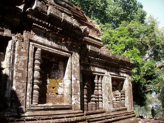 der oberste Tempel im Wat Phou