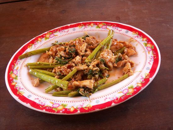 Gericht Nr.3: Chha Mrah Prow mit Huhn.