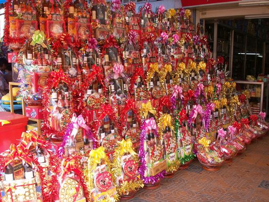 ein paar Geschenkkörbe