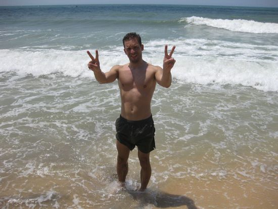 posen für die Kamera und ...