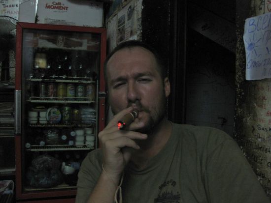 Special tributes to Riedl! Die Zigarre (ein Weihnachtsgeschenk)findet heute ihre Brandbestattung mit Stoffl.