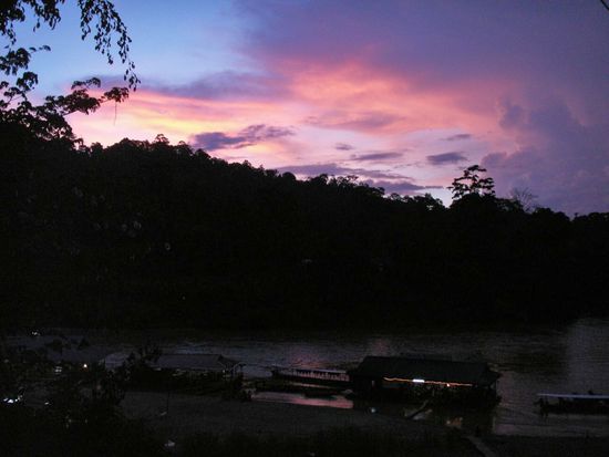 rechtzeitig komme ich noch zum Sonnenuntergangbestaunen an