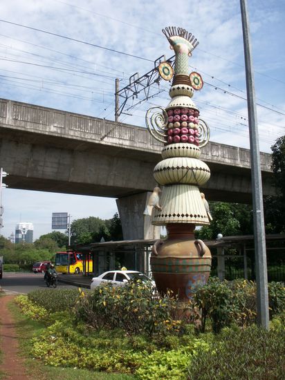 Kunstwerke findet man an so manchen Ecken