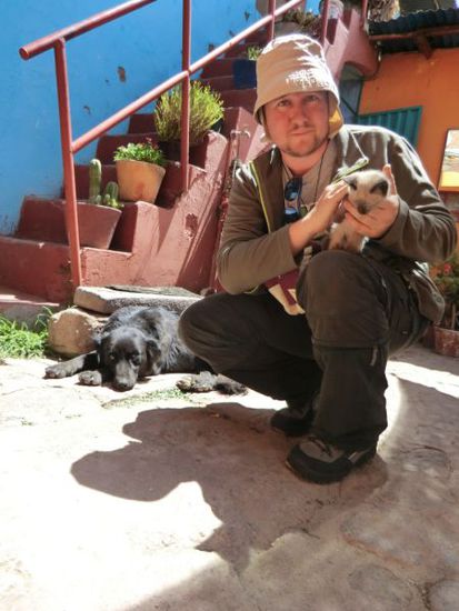 .. der mit den Katzen tanzt und vom Hund gebissen wird ...