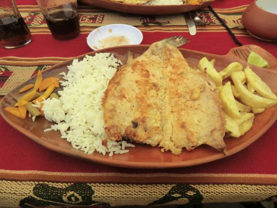 Kulinarisch werden wir hier bestens aus dem, zu 80%-verseuchten, See versorgt.