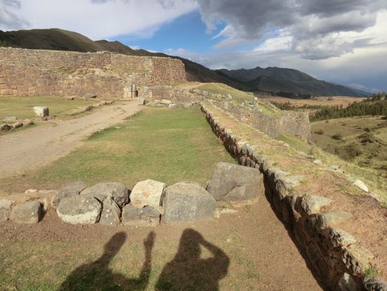 Ein Blick innerhalb der Festungsmauern.