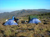 Aufwachen im Shira Camp