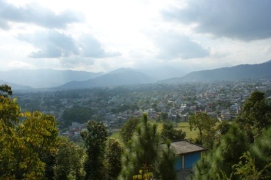 ...mit Aussicht auf Pokhara und Umgebung.