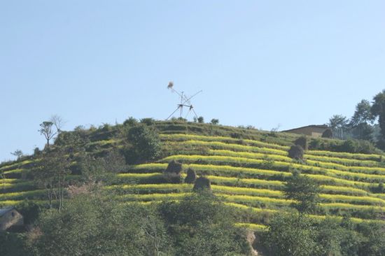 Schnappschuss von der Busfahrt nach Bhaktpur zurueck. Vor dort fuhren wir gleich weiter nach Kathmandu.