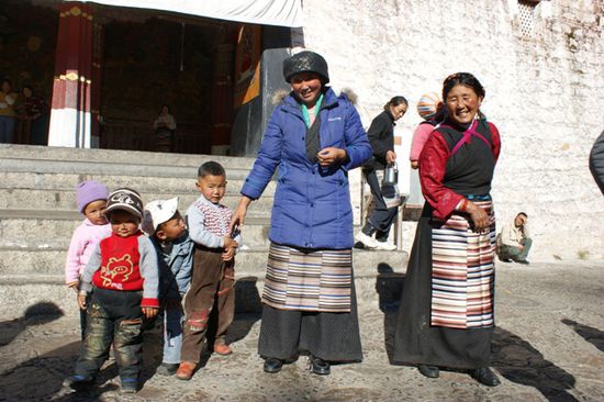 Ganze Familien waren zum Pilgern und Beten unterwegs.