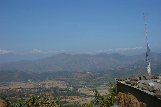 Panorama kurz vor Dhulikhel.