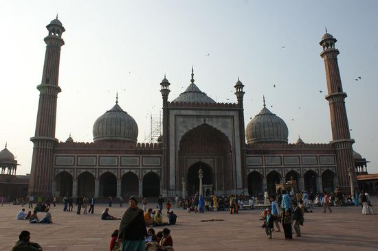 Jama Majid-die groesste Moschee in Indien.