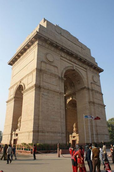 Das India-Gate - 42 Meter hoch ist dieser Steintorbogen.