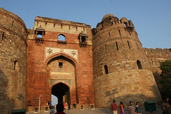Tagesabschluss im Purana Qila (Old Fort)