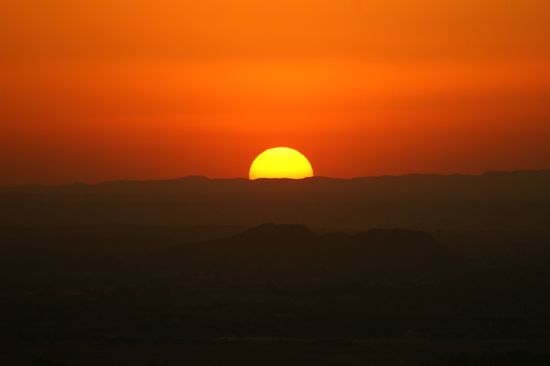 ... bevor die Sonne am Horizont verschwand.