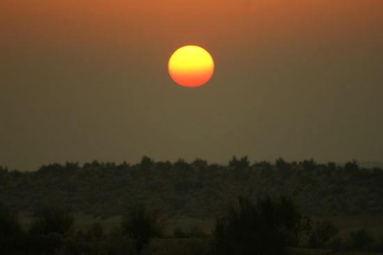 Sonnenuntergang.
