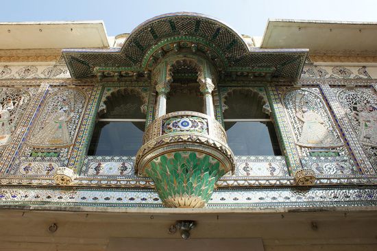 Die schoenste und enorm eindrueckliche Fassade im City Palast.